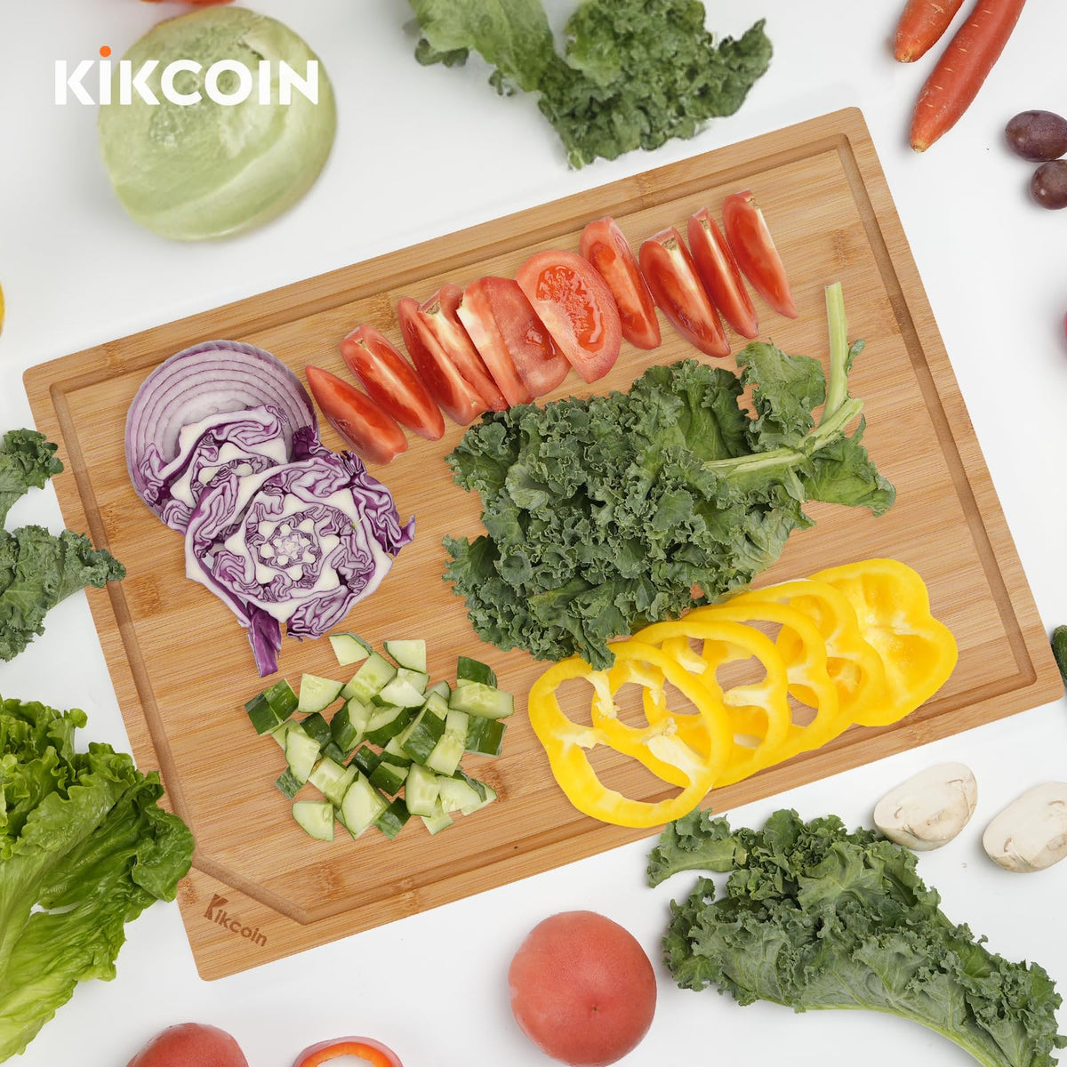 Kikcoin bamboo cutting board lifetime support ensures quality and peace of mind.