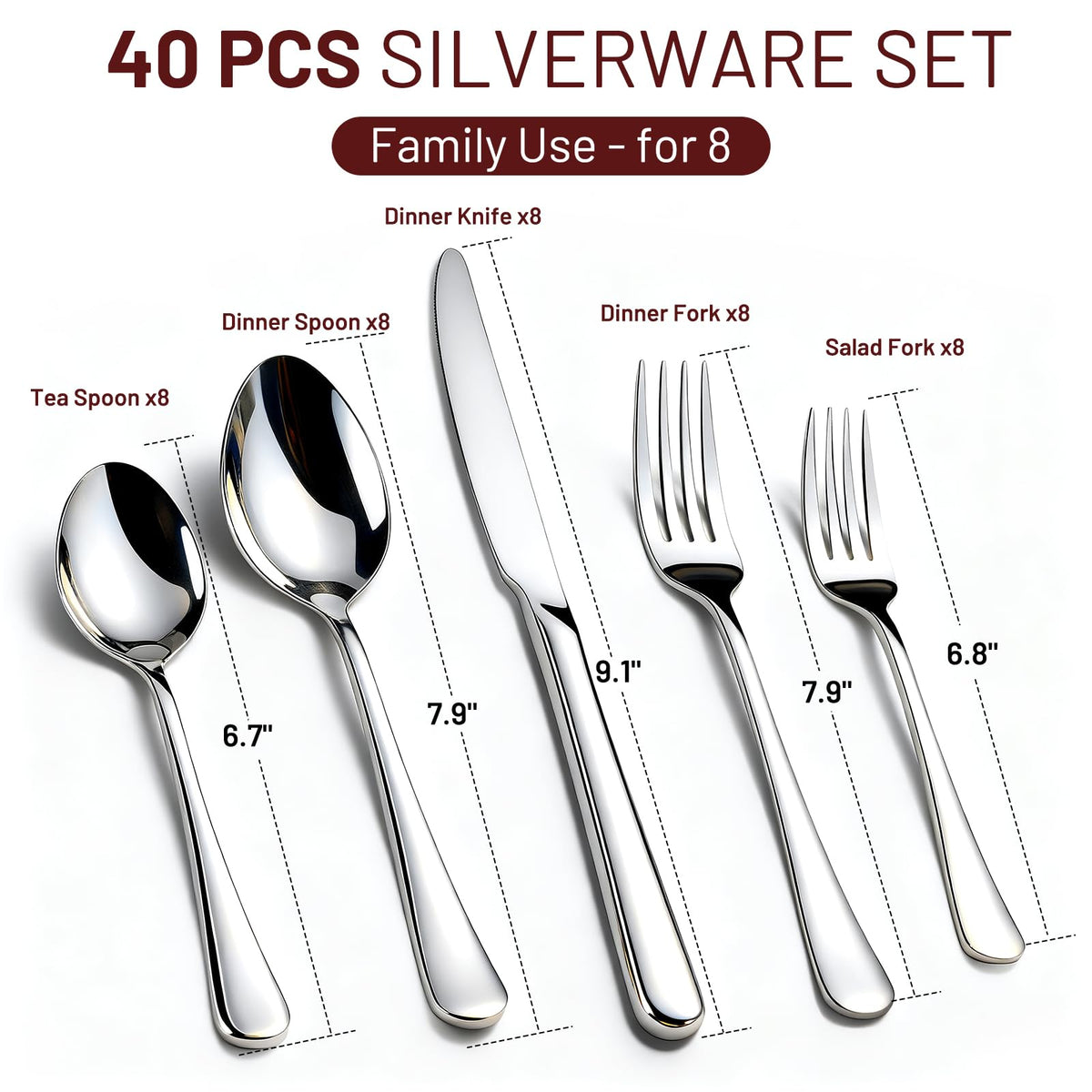 Kikcoin mirror-polished finish enhances table presentation with a premium shine.
