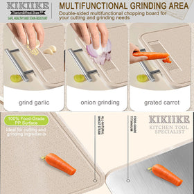 KIKIIKE hanging hole enables compact vertical storage after use.