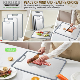 KIKIIKE easy-clean titanium surface that resists stains and makes washing simple