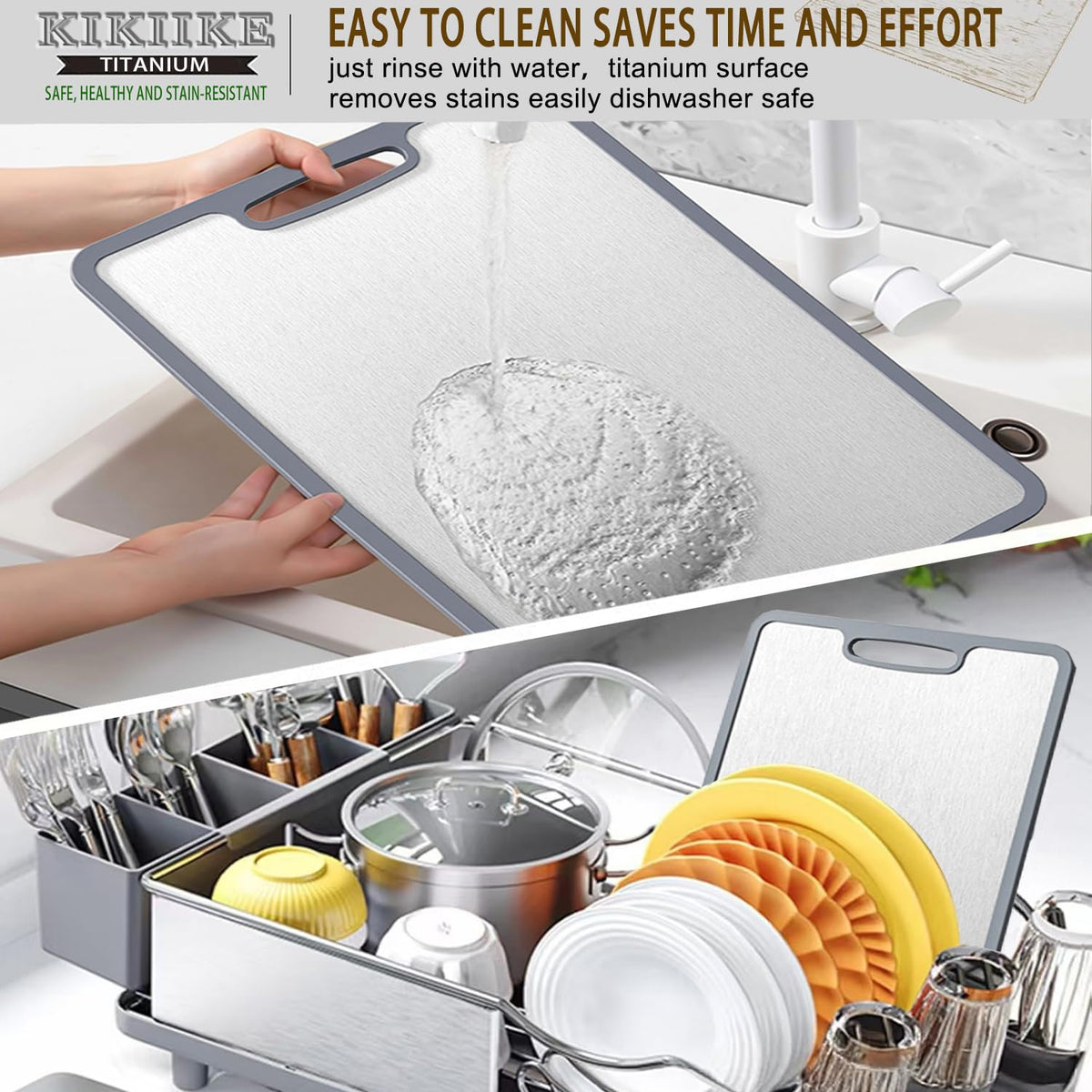 KIKIIKE titanium cutting board three sizes collection for tasks