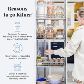 Kilner Churn action yields 1/2 cup butter from each batch