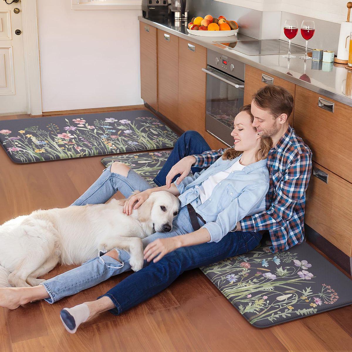 Kimode thick memory foam core provides long-lasting support for standing tasks.