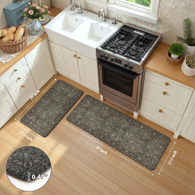 KIMODE kitchen mat non-slip rubber back safeguard on tile wood or ceramic floors