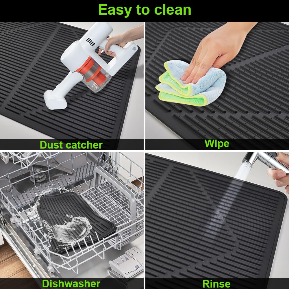 KindGa dishwasher-safe stovetop cover cleans quickly and dries fast.