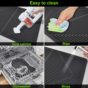KindGa dishwasher-safe stovetop cover cleans quickly and dries fast.
