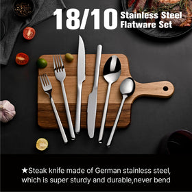 Kingstone dinner knives 8-9inch blades for clean, effortless cutting.