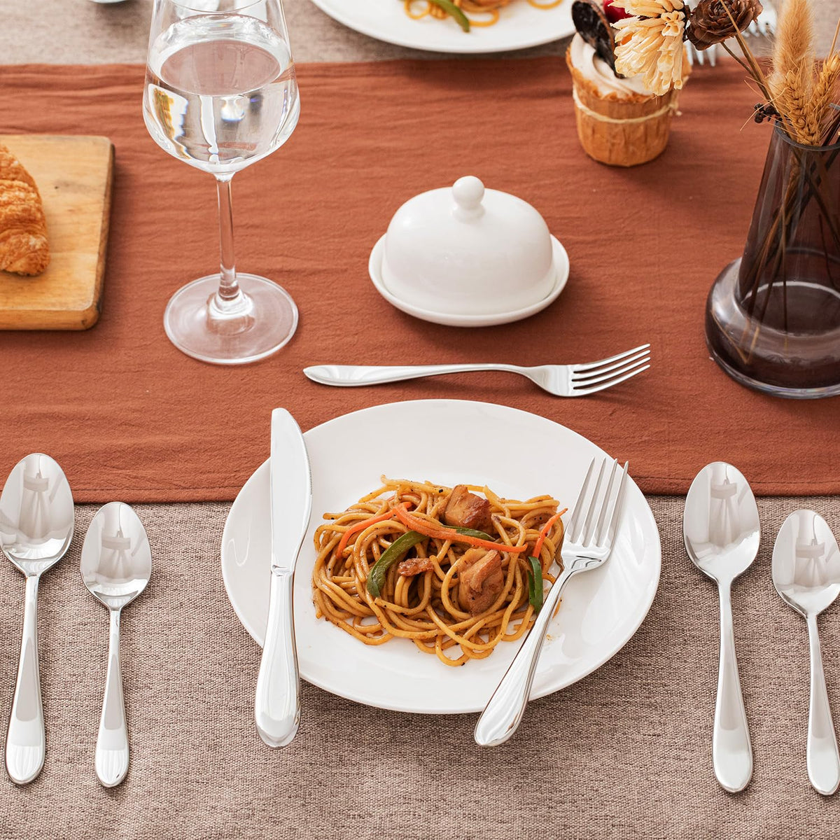 KINGSTONE dinner spoon with generous bowl for easy scooping.