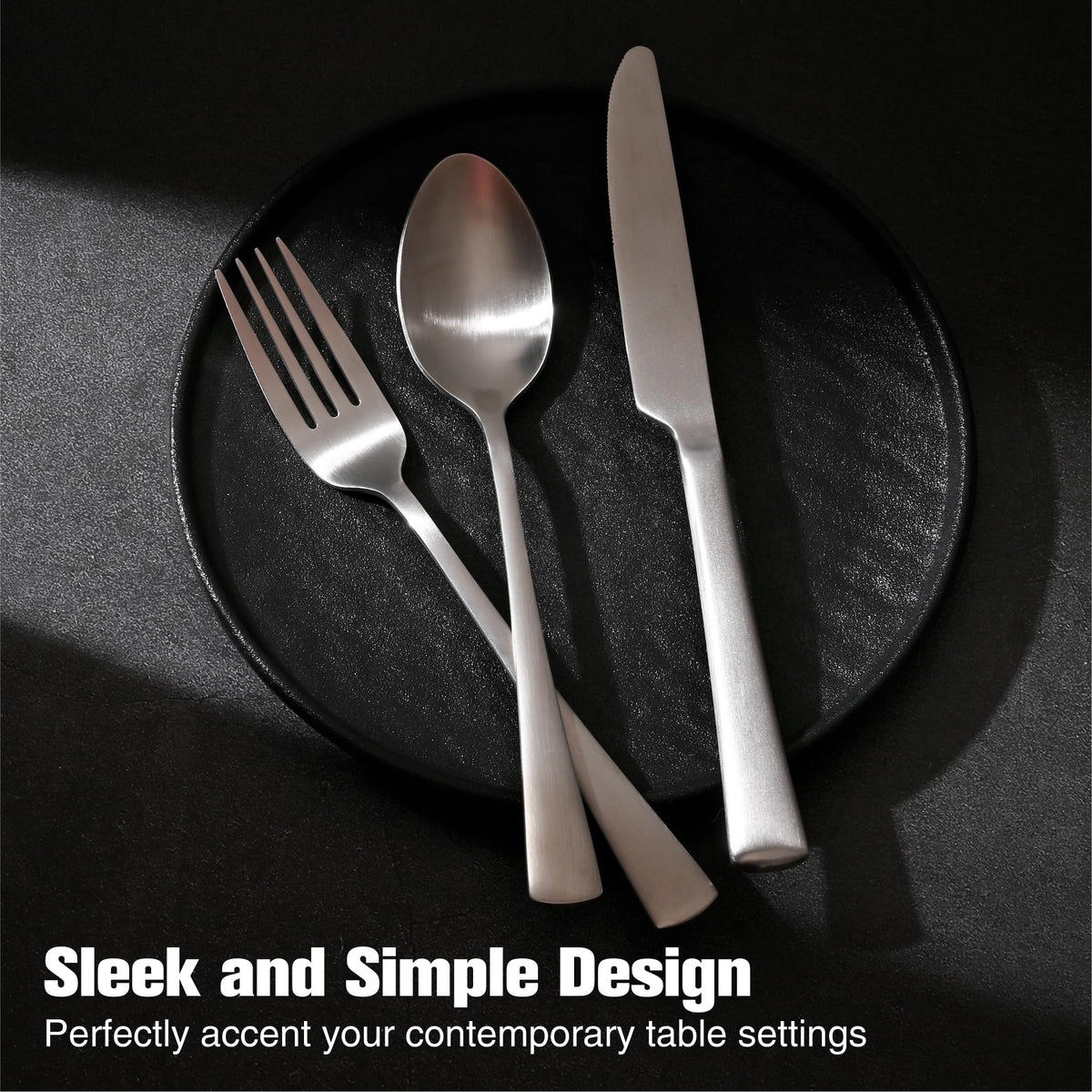 KINGSTONE dishwasher-safe flatware for easy cleanup after gatherings.