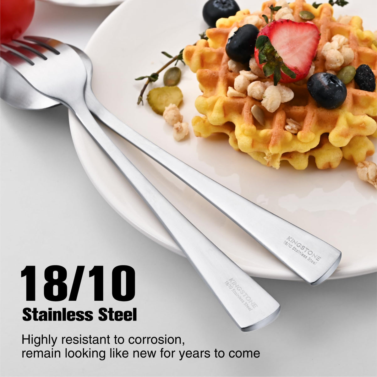 Kingstone forged salad forks with elegant silhouette for refined table settings