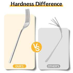 Kingstone mirror-finish flatware adds elegant shine to dining occasions.