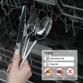 Kingstone 18/0 stainless steel forged set resists corrosion