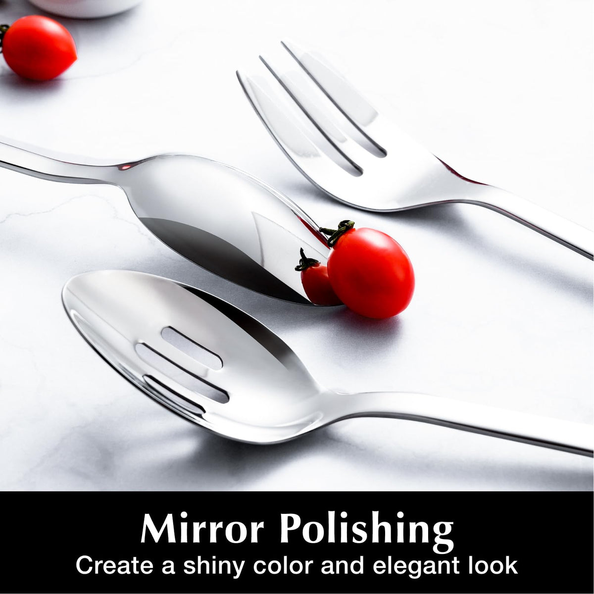 Kingstone serving spoon 9.84 inches for smooth food transfer
