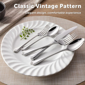 Kingstone 40-piece dinner spoon image: generous bowl for soups and desserts