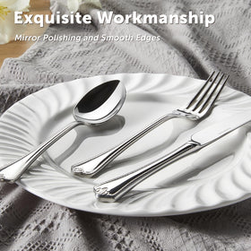 Kingstone 40-piece salad fork image: forked tips help tackle greens