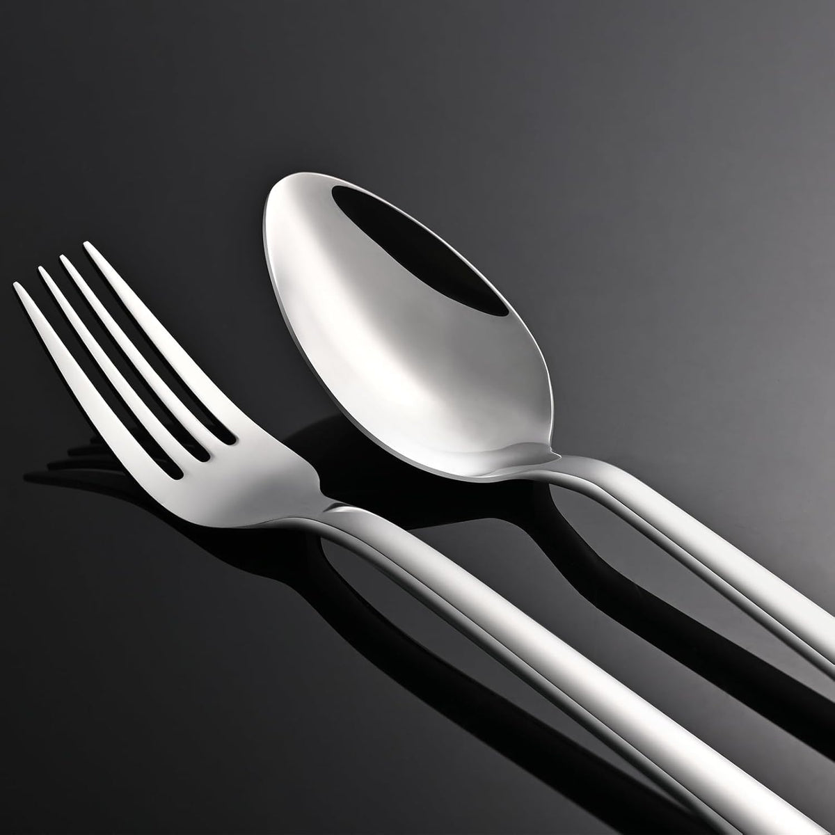 Kingstone silverware set with mirror finish and dishwasher-safe design for easy cleanup