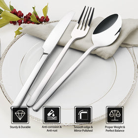 Kingstone flatware with thickened handles for comfortable, balanced grip
