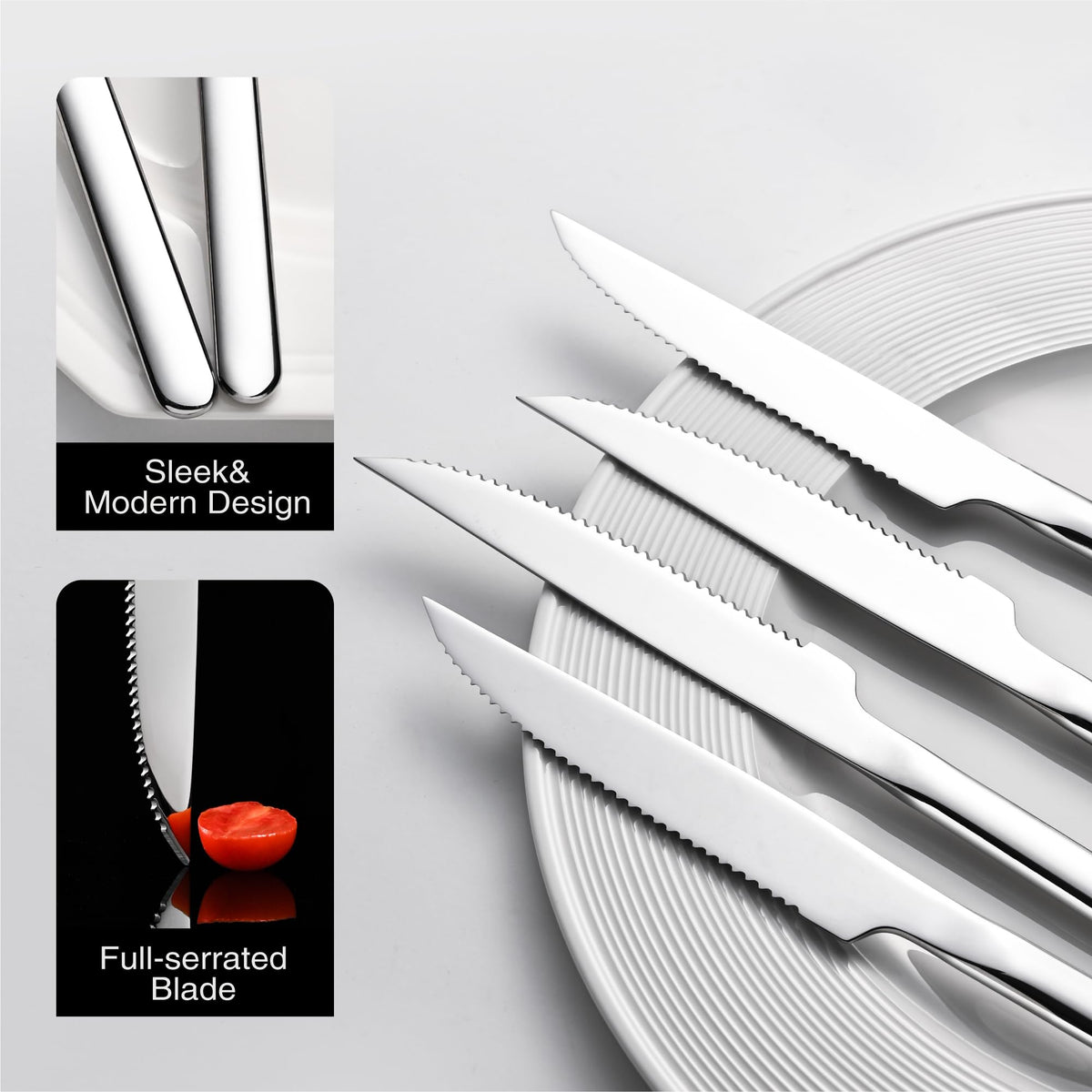 KINGSTONE sleek modern design complements diverse tableware and everyday dining