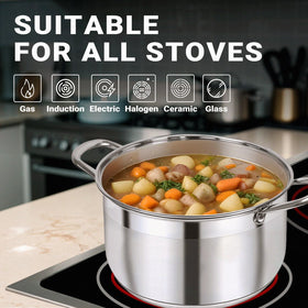 Kirecoo stock pot is dishwasher-safe for easy cleanup