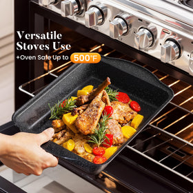 Kitchen Academy 9.5in wok with lid ideal for fast, even stir-fries.