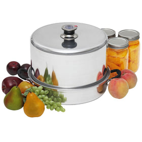 Kitchen Crop Steam Canner warranty note highlights a five-year warranty.