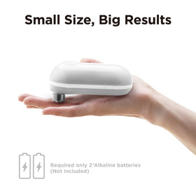 Kitchen Mama Mini Electric Can Opener showing smooth edge cutting