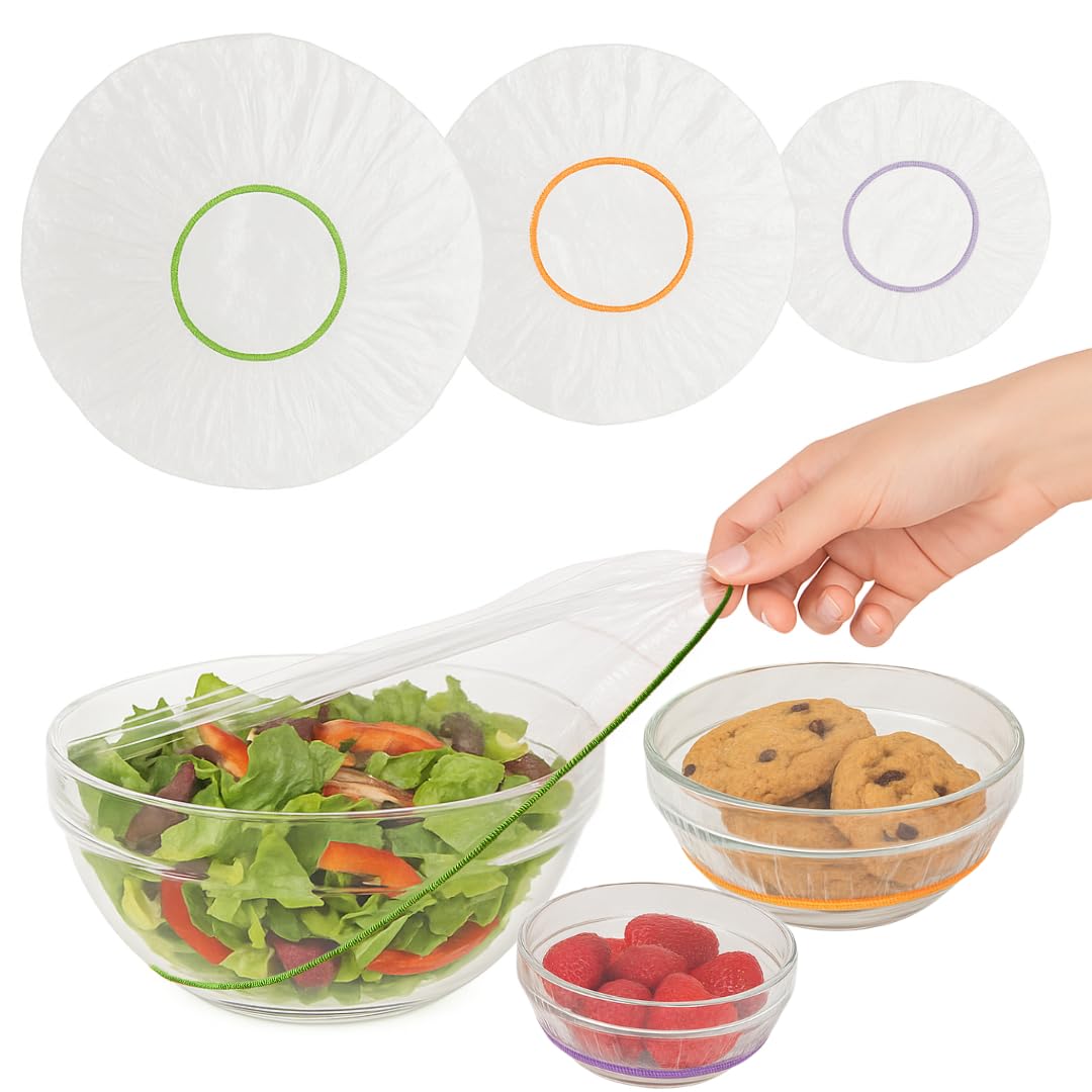 Kitchen Strong elastic bowl cover with stretch-fit for reusable protection.