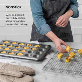 KitchenAid extended-handles pan for safe oven transfer