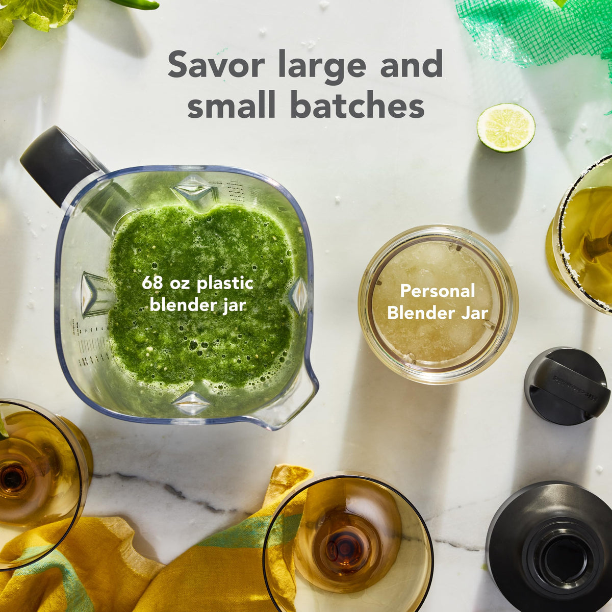KitchenAid Pure Power Blender two personal jars for on-the-go servings