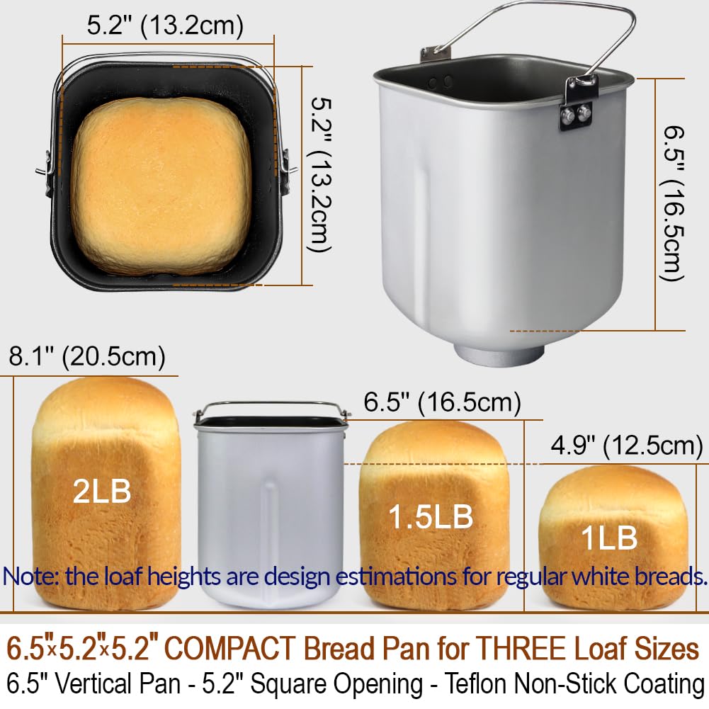 KITCHENARM gluten-free setting enables safe gluten-free loaf preparation.