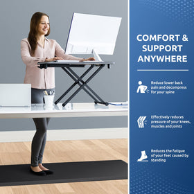 KitchenClouds mat is simple to wipe or vacuum for quick upkeep.