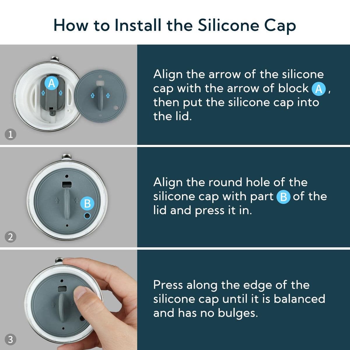 KITCHENDAO dishwasher-safe design simplifies cleaning after cooking