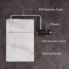 KITCHENDAO natural marble surface resists moisture and odors.