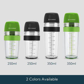 KITCHENDAO bottle shows oz and ml measurements for dressings