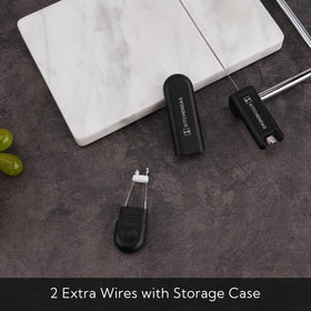 KITCHENDAO storage case with two extra wires keeps accessories organized