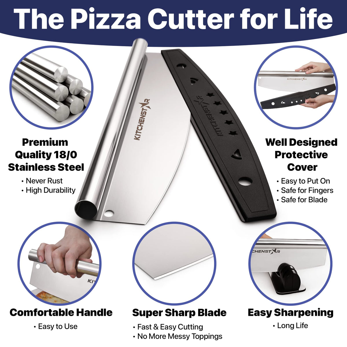 KitchenStar protective cover protects hands and keeps storage safe.