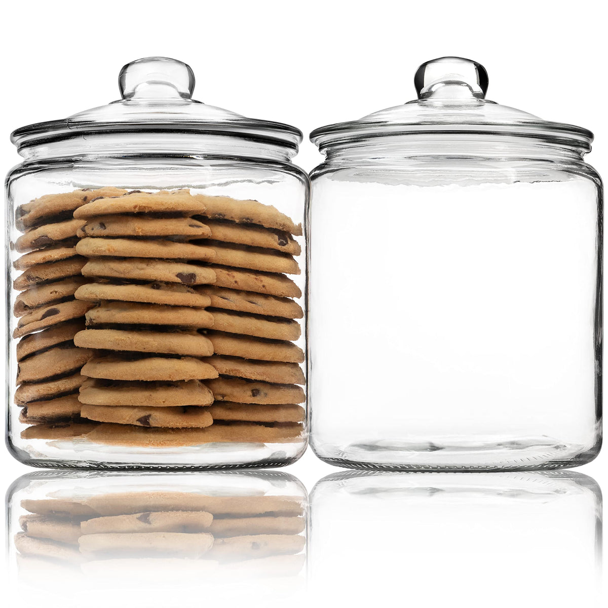 Kitchentoolz easy-access jar lid enables quick, mess-free scooping