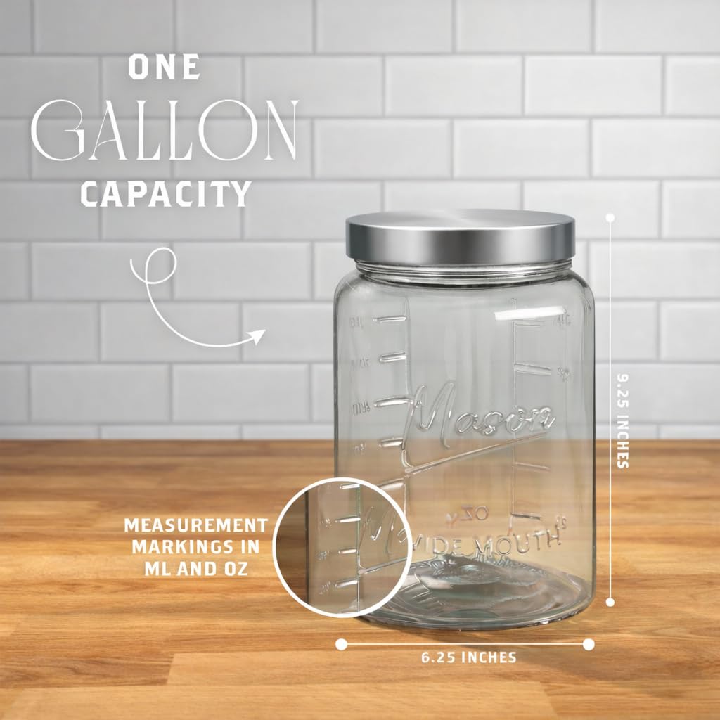 Kitchentoolz mason jar with airtight lid keeps dry ingredients fresh and odor-free.