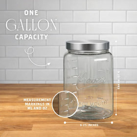 Kitchentoolz mason jar with airtight lid keeps dry ingredients fresh and odor-free.