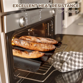 KITESSENSU baguette pan measures 15 inches for large loaves