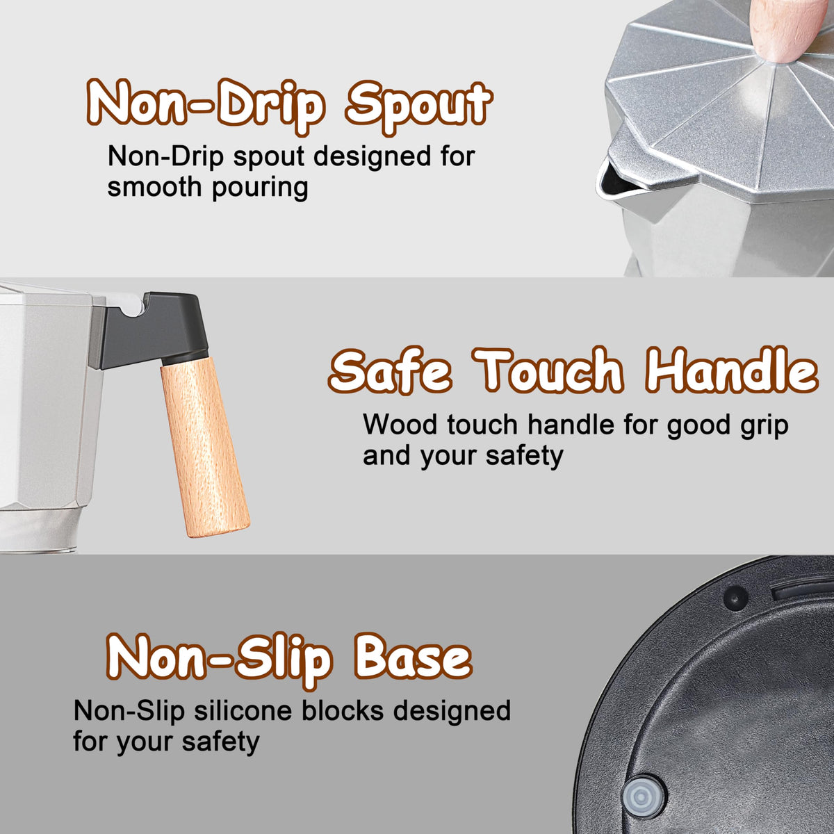 KITfanz removable coffee outlet grey simplifies cleaning and refilling after espresso