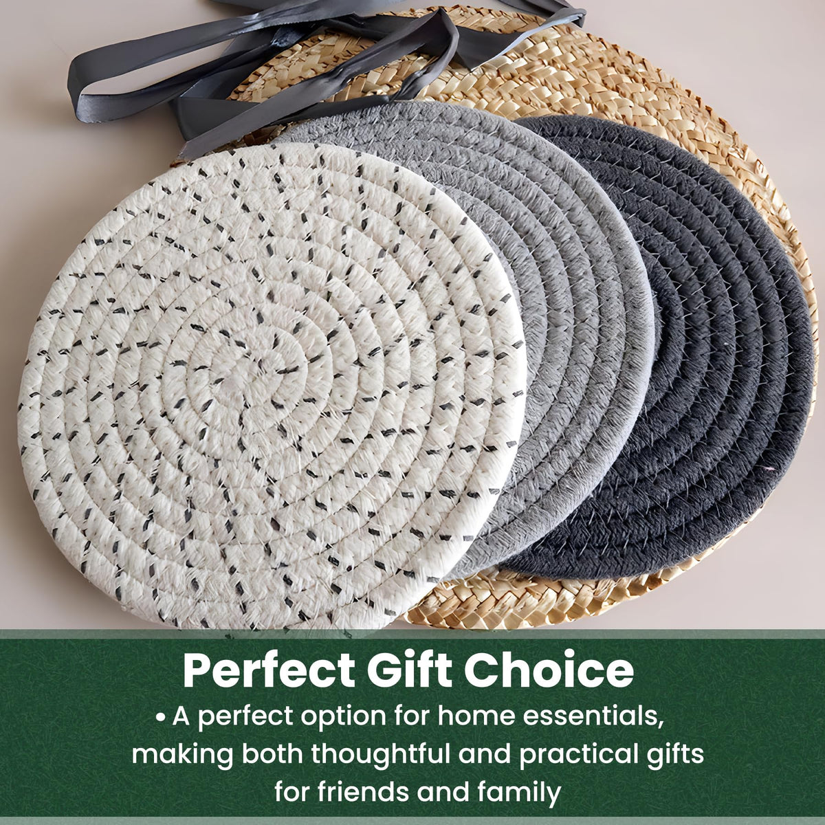 KITLAB kitchen decor trivet on dining table enhances style and protection.