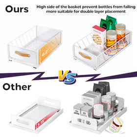 Kitstorack 3-stage ball-bearing slides for smooth, quiet operation.