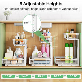 Kitstorack adjustable-height settings adapt to tall bottles.