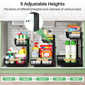 Kitstorack compact dimensions fit narrow cabinets while maximizing space.