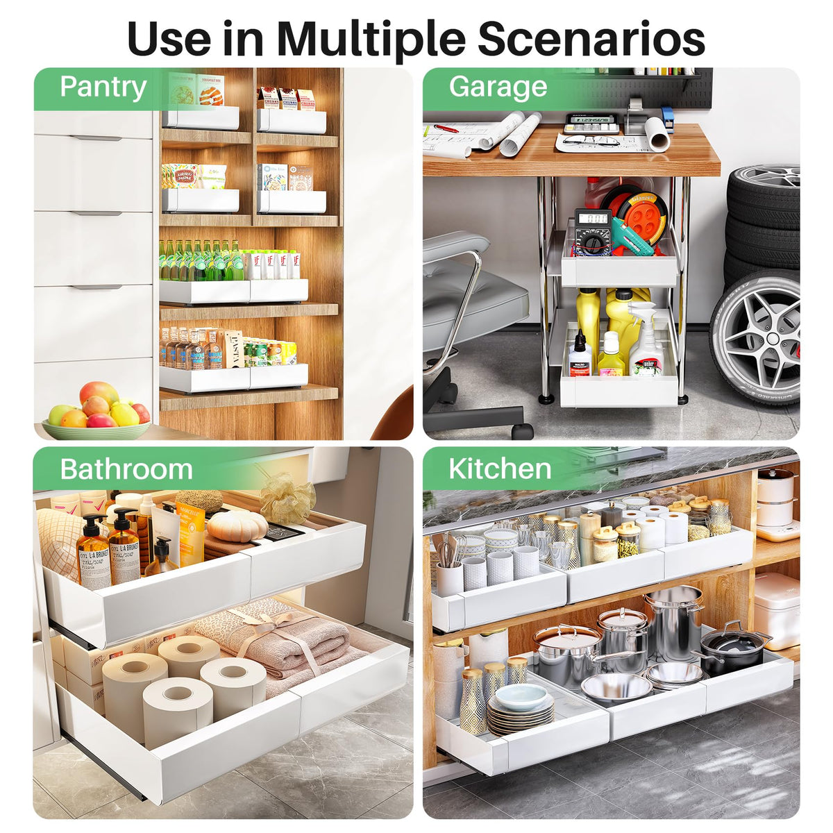 Kitstorack easy-to-follow assembly guide ensures quick, tool-free setup