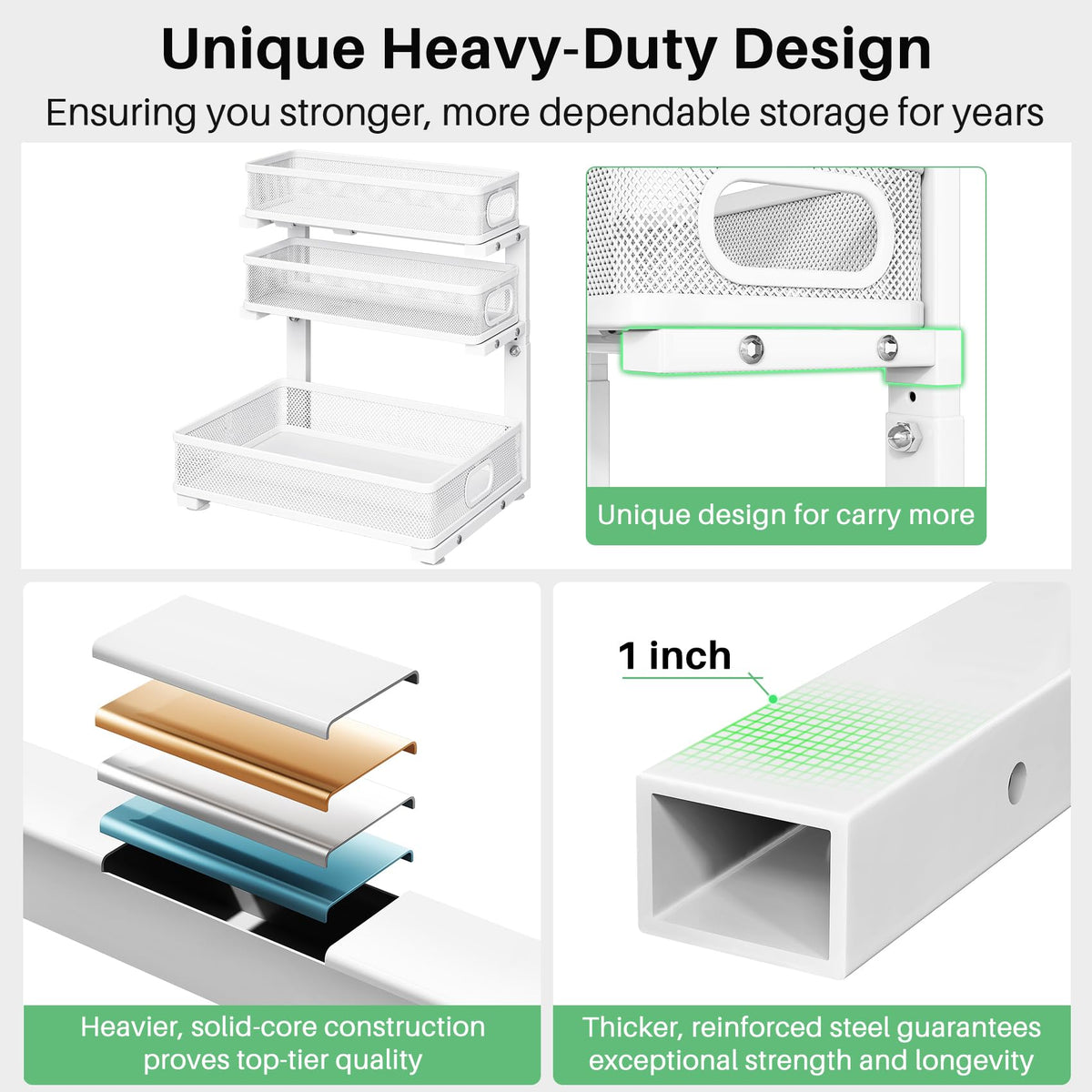 Kitstorack easy-install design speeds up cabinet upgrades.