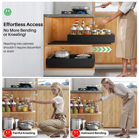 Kitstorack frameless-cabinet compatibility for easy retrofitting