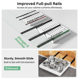 Kitstorack heavy-duty gauge plate maximizes space for pots and pans