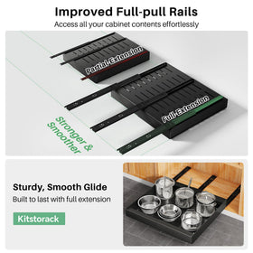Heavy-duty metal frame provides smooth, quiet sliding